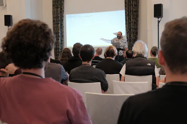 The audience during a talk